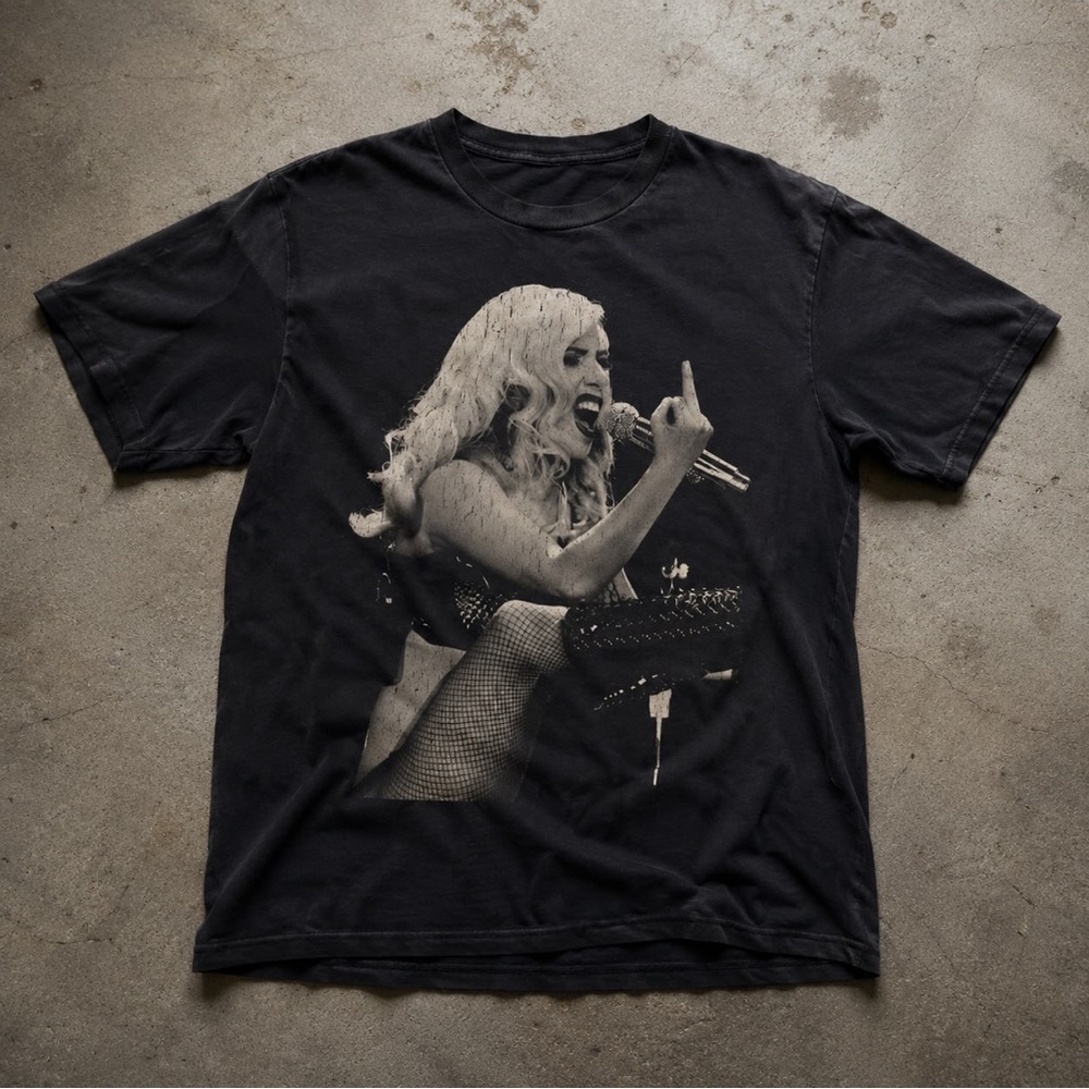Lady Gaga Middle Finger T-shirt